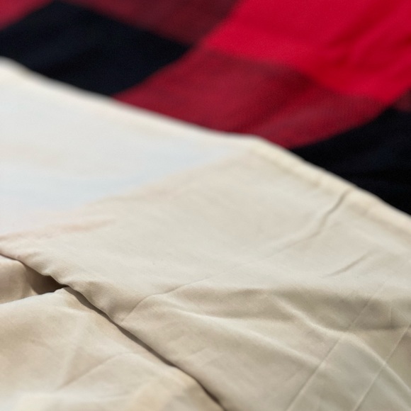 NWOT Pottery Barn Duvet & Euro Sham Red/Black - Picture 6 of 7